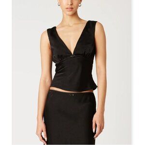 NIA Black Celia Top NWT - Size L